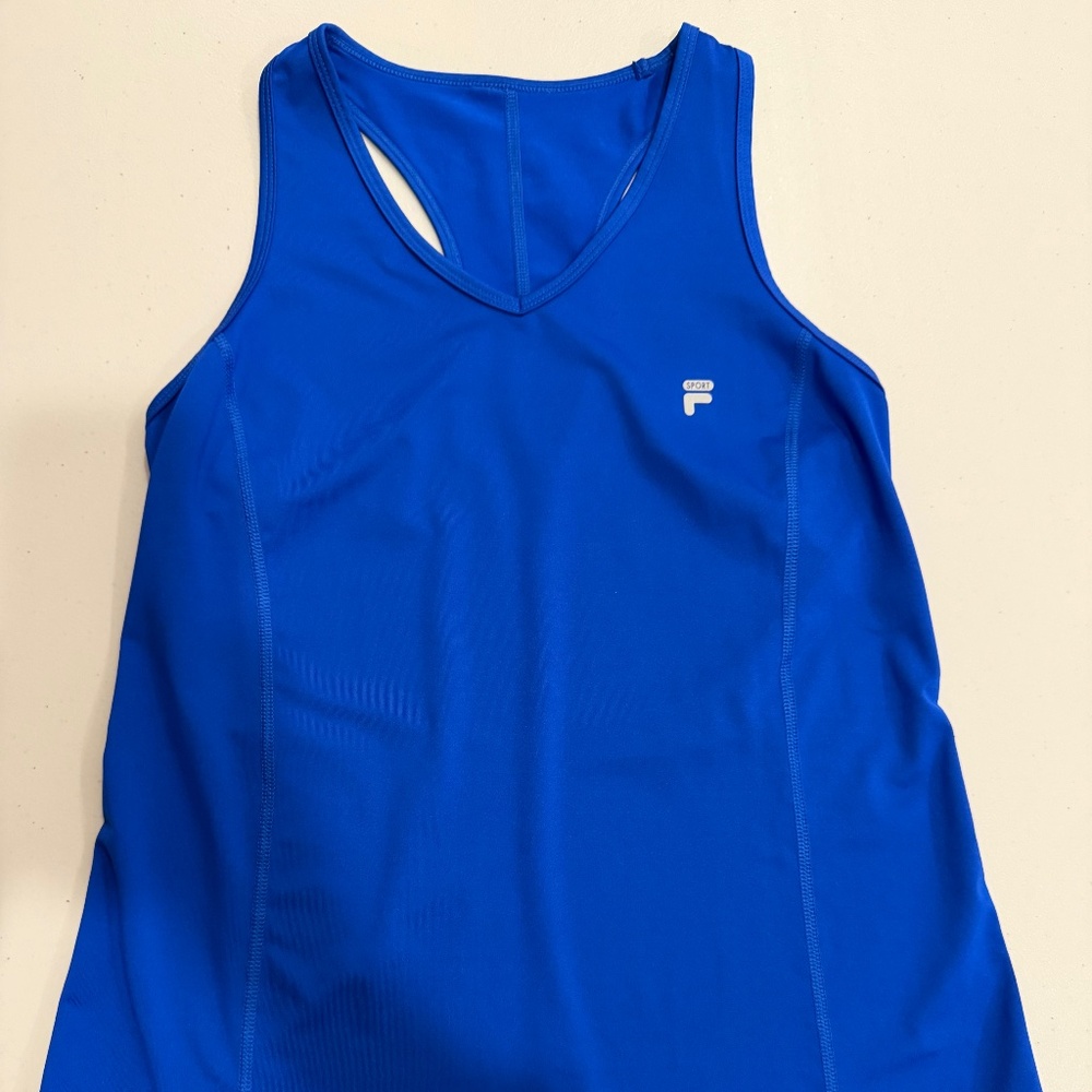 Blue Fila Workout Tank - Small